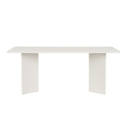 Τραπέζι Linza Megapap Χρώμα Λευκό 180x90x75εκ.