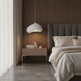 Φωτιστικό Οροφής Loval Megapap e27 Fiberglass Μονόφωτο Χρώμα Λευκό 32x27x120εκ.