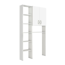 Έπιπλο Πλυντηρίου Make Megapap Χρώμα Λευκό 96x20x180εκ.