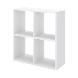 Βιβλιοθήκη Cube Megapap Χρώμα Λευκό 60x20x60εκ.