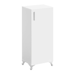 Ντουλάπι Κουζίνας - Μπάνιου Mine Megapap Χρώμα Λευκό 30x32x88εκ.