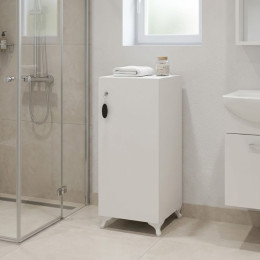 Ντουλάπι με Κλειδαριά Zehra Megapap Χρώμα Λευκό 30x32x88εκ.