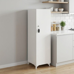 Ντουλάπι με Κλειδαριά Zehra Megapap Χρώμα Λευκό 30x32x128εκ.