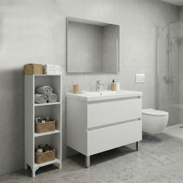 Βιβλιοθήκη - Ραφιέρα Clare Megapap Χρώμα Λευκό 30x20x108εκ.