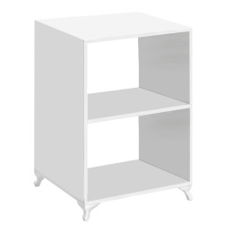 Έπιπλο Κουζίνας για Φουρνάκι Nadine Megapap Χρώμα Λευκό 60x56x85εκ.