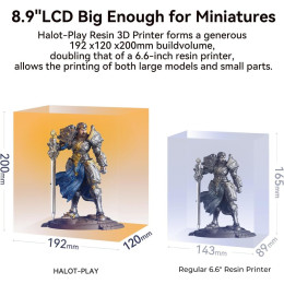 Creality Halot Play - 4k Piocreat Resin Printer Fast 60mm/h 130x82x160mm
