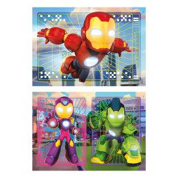 Clementoni Παιδικό Παζλ Super Color IronMan And His Awesome Friends 2x20 τμχ