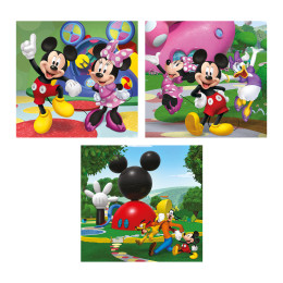 Clementoni Παιδικό Παζλ Super Color Disney Mickey Mouse Club House 3x48 τμχ