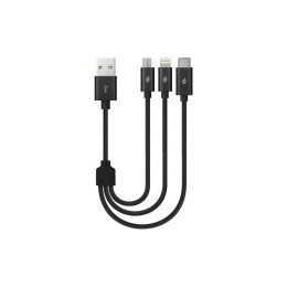 Ttec Alumicable Mini Trio 30cm Charge Cable (2dk31) (Ttec2dk31)