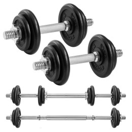 Songmics σετ 2 Αλτήρες 10 Κιλών, Μαύρο  (Syl20lbkv1) (Sngsyl20lbkv1)