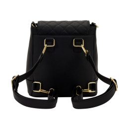 Loungefly: Black pin Trader Convertible Mini Backpack & Crossbody bag (Lfbk0218)
