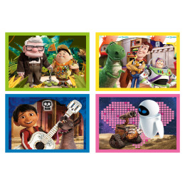 Clementoni Παιδικό Παζλ 4 in 1 Super Color Disney Pixar 12-16-20-24 τμχ