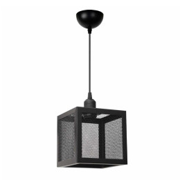 Φωτιστικό Οροφής Kivo Megapap e27 Μεταλλικό Μονόφωτο Χρώμα Μαύρο Ø16x120εκ.