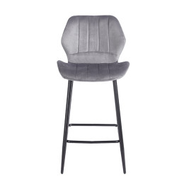 DYLAN GREY VELVET ΥΦΑΣΜΑ 65εκ. ΣΚΑΜΠΟ ΜΕΤΑΛΛΙΚΟ 46X45X65-95εκ.