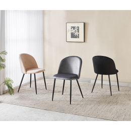 RIO BLACK VELVET ΥΦΑΣΜΑ ΚΑΡΕΚΛΑ ΜΕΤΑΛΛΙΚΗ 50X52X81εκ.