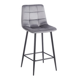 NORA GREY VELVET ΥΦΑΣΜΑ 65εκ. ΣΚΑΜΠΟ ΜΕΤΑΛΛΙΚΟ 45X41X65-99εκ.