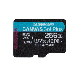 Kingston Microsd 256gb Canvasgo+ 200mb/s a2 u3 v30 (Sdcg4/256gbsp) (Kinsdcg4-256gbsp)
