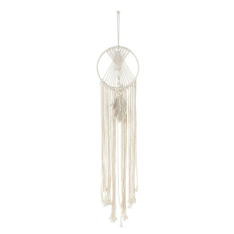 Διακοσμητικό Κρεμαστό ArteLibre Μάτι Λευκό/Μπεζ Ύφασμα 20x85cm