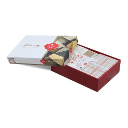 Σετ Παπλωματοθήκη Lamina Cotton box 3 τμχ Μονή (160x220) Χρώμα Cinnamon