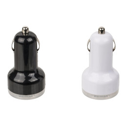 Φορτιστής Αυτοκινήτου Με 2 USB Θύρες 1Ah/2.1Ah Και Φως LED Σε 2 Χρώματα