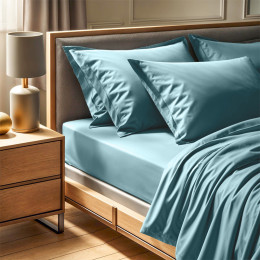 Σεντόνι Tonne Cotton box Μονό (180x240) Χρώμα Μέντα