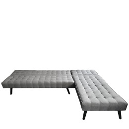 Καναπές Κρεβάτι Γωνιακός ArteLibre MAGUS Γκρι Ύφασμα 254x77/163x74cm