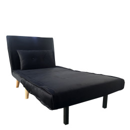 Πολυθρόνα ArteLibre ALFHARD Μαύρο Ύφασμα 77x80x79cm