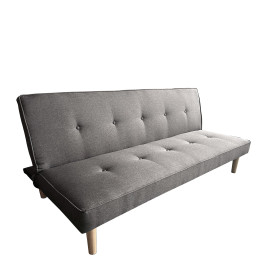 Καναπές Κρεβάτι Τριθέσιος ArteLibre MARILINA Γκρι Ύφασμα 181x86x75cm