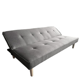Καναπές Κρεβάτι Τριθέσιος ArteLibre MARILINA Γκρι Ύφασμα 181x86x75cm