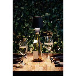 Επιτραπέζιο Φωτιστικό ArteLibre LED Φορητό PARIS Για Μπουκάλι Μαύρο Αλουμίνιο 11x11x12.5cm