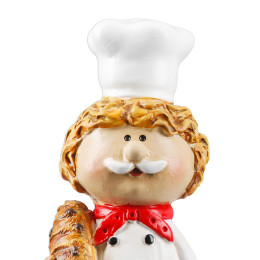 Φιγούρα Μάγειρας ArteLibre Λευκό Polyresin 4.5x4.5x13cm Σε 2 Σχέδια