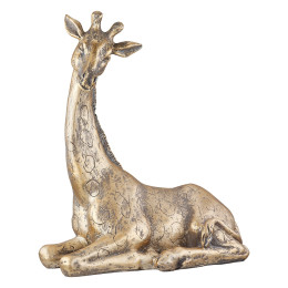 Φιγούρα Ελέφαντας/Καμηλοπάρδαλη/Ρινόκερος ArteLibre Μπρονζέ Polyresin Σε 2 Σχέδια