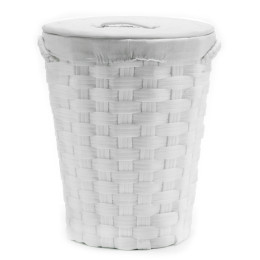 Καλάθι Απλύτων Λευκό Φ40x49cm