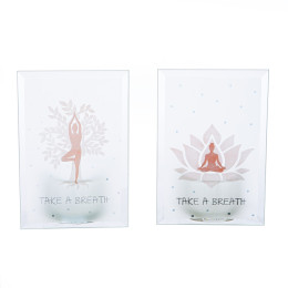 Θήκη Ρεσώ ArteLibre Namaste Διάφανο Γυαλί 8x5x12cm Σε 2 Σχέδια