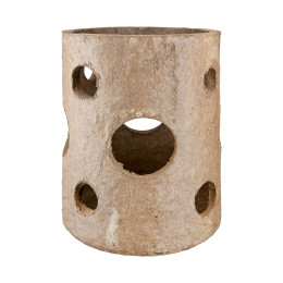 Ανεμοφωτιστικό 'Nordic' Χαρτοπολτός Καφέ 16x16.5x26.5cm