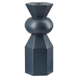 Κηροπήγιο ArteLibre Σκούρο Μπλε Μέταλλο 7x7x19cm Σε 2 Σχέδια