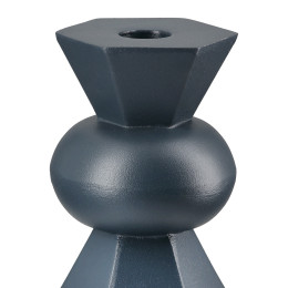 Κηροπήγιο ArteLibre Σκούρο Μπλε Μέταλλο 7x7x19cm Σε 2 Σχέδια