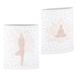 Διακοσμητική Λάμπα LED ArteLibre Namaste Yoga Λευκό 13x6x16cm Σε 2 Σχέδια