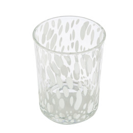 Φανάρι Κυλινδρικό Γυάλινο Διαφανές Λευκό D10X13Cm D10X13Cm