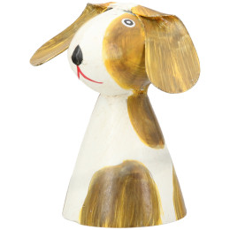 Φιγούρα φράχτη Dog Metal White Assorted 3 Times 7X6X7Cm 7X6X7Cm