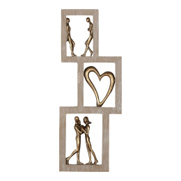 Αντικείμενο τοίχου Ζεύγος Συνθετική Ρητίνη Φυσικά Χρώματα 2 Ποικιλία 22X2X26Cm 22X2X26Cm