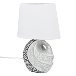 Επιτραπέζιο φωτιστικό Στρογγυλό Κεραμικό Γκρι Λευκό 2 Ποικιλία 20X12X29Cm 20X12X29Cm