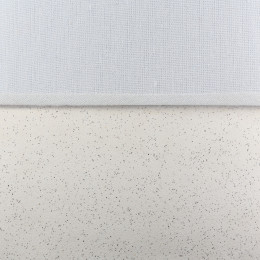 Φωτιστικό Επιτραπέζιο Ορθογώνιο Κεραμικό/Ύφασμα Μπεζ/Λευκό 20x8x30cm