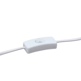 Φωτιστικό Επιτραπέζιο Ορθογώνιο Κεραμικό/Ύφασμα Μπεζ/Λευκό 20x8x30cm