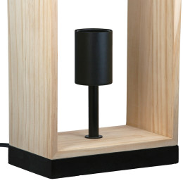 Επιτραπέζιο φωτιστικό Ξύλο Φυσικά Χρώματα 17X10X36Cm 17X10X36Cm