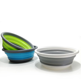 Λεκάνη Στρογγυλή 9lt Πτυσσόμενη Πλαστικό/Σιλικόνη Φ37.5x14cm