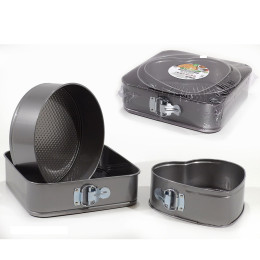 Φόρμες Αντικολλητικές Με Αποσπώμενη Βάση Γκρι 22x22cm/25x25cm/26x26cm 3Τμχ