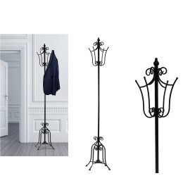 Καλόγερος Μαύρο Μέταλλο Ο28xH180cm