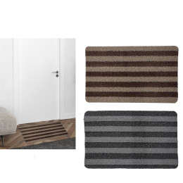 Χαλάκι Εισόδου Ριγέ Πολυπροπυλένιο 48x78cm Σε 2 Χρώματα