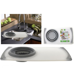 Επιφάνεια Κοπής λευκό/γκρι πολυπροπυλένιο 48x29cm